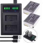 2x NB-10L Battery & Charger for Canon PowerShot G15 G16 G1X G3-X SX50 HS SX60 HS