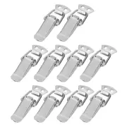 10Pcs Stainless Steel Spring Loaded Toggle Latch 2.7 Inch, Silver Tone