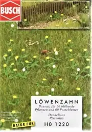 HO Scale Busch Gmbh & Co Kg 1220 White & Yellow Dandelion Patch