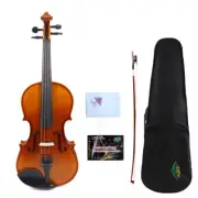 Yinfente 4string Brown Electric Violin 4/4 Maple+Spruce Hand Made Free Case #EV1