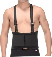 Healvian Adjustable Lumbar Brace for Men and Women Back Support Elastic Waist Support Protective Lumbar Brace Strap Breathable Size Xl