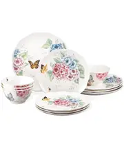 Lenox Butterfly Meadow Hydrangea 12Pc Dinnerware Set