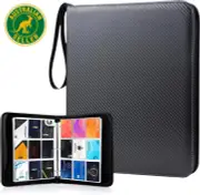 Trading Card Binder, 900 Pockets Card Binder Sleeves with Zipper, Double Sided P