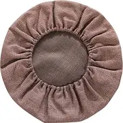 Kelendle Round Floor Pillow Cover Tatami Floor Cushion Cover Straw Japanese Futon Cover Meditation Seating Ottoman Throw Cover Protector for Living Room Indoor Outdoor Coffee,23.62 inches