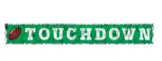 Metallic Touchdown Fringe Banner Pkg/3