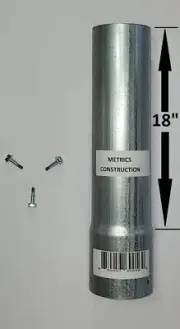 Fence Post Extender 1-5/8", 1-7/8", and 2-3/8" to Increase The Height of a Fe...