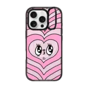 iPhone 16 Pro Impact Ring Stand Case MagSafe Compatible Kissie Face