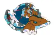 Digimon - Seadramon - Vending Machine Sticker