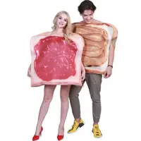 在飛比找ETMall東森購物網優惠-面包吐司果醬食物套裝cosplay萬圣節服裝成人搞笑搞怪表演