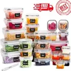 Feshory 68 Pack Airtight Food Storage Containers 34 Stackable Plastic Container