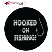 Printed Spare Tyre - Wheel Cover - Hooked on Fishing