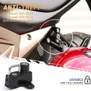 Motorcycle Helmet Lock Anti-Theft W/ Keys for Suzuki GSX-S125 GSX-R125 2017-2020