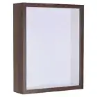 6x8 Shadow Box Frame Wood Dried Flower Display Stand Floating Photo Frame Brown
