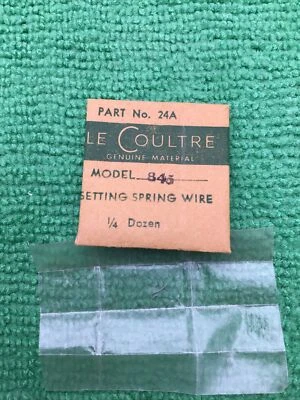 Jaeger Lecoultre Setting Spring Wire Cal. 845 Part 440 24A, NOS