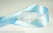 2yd of Light Blue 7/8" Double Face Satin Ribbon 7/8" x 2 yards neatly wound