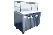 2 DOOR SANDWICH BAR WITH GLASS CANOPY 1846mm
