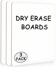 3Pcs 12x9 Inches Small White Board Dry Erase Mini Whiteboard for Students Office