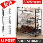 Shoe Rack Storage Organizer Shelf Stand Shelves 3/4/5 Tiers Layers Shoe Storage