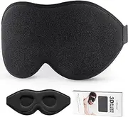 LitBear Eye Mask for Sleeping, Sleep Masks for Women Men Side Sleeper 2022 Light Blocking, 3D Contoured Cup Sleeping Mask, Soft Breathable Sleep Eye Mask with Adjustable Elastic Strap for Flight Nap