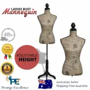 Female Mannequin Display Dummy Torso Stand Clothes Body Scarf Dressmaker Manikin