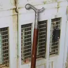 Vintage Wooden Walking Stick Cane Brass best LONG head Antique Handle Style Gift