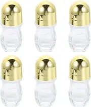 Beaupretty 6Pcs Refillable Glass Roller Bottles for Oils Portable Essential Oil Containers Travel Friendly Perfume Storage Capacity for Perfumes and Blends