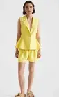 Seed 100% French Linen Set Womens Sz 16 Lemon Drop