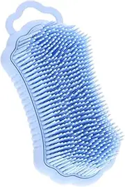 HAWILLOSCH Shampoo Comb Face Scrub Head Massager Body Wash Facial Cherry Brush and Holder Sunscreen Scalp Massager Cleansing Blowout Brush Brushes Spot Blue