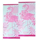 NNEDSZ Renee Taylor 2 Pack Jacquard Velour Kids Beach Towel 75 x 150 cms Tropica