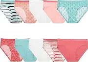 [Fruit of the Loom] Girls Cotton Hipster Underwear Hipster Panties - Multi