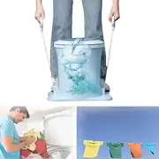 Portable Manual Washing Machine Drawstring Dryer with The Drying Rate of Clothes Can Reach 88% for Dormitory and Fitness Exercise,D
