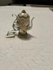 Vtg Rare Elliot’s Atlantic City Teapot Music Box Ebb Tide Jewelry Holder, Works