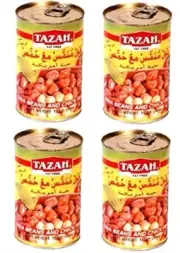 Fava Beans and Chick Peas ( Foul Meddamas ) 4-CANS ( Kosher )