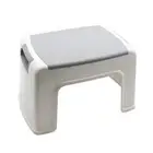 Boxsweden H21cm Multi-Purpose Kids Plastic Single Step Stool Ladder Grey