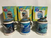 Budweiser MARINE CONSERVATION "DOLPHIN, MANATEE, GREAT WHITE SHARK" Steins