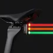 ROCKBROS Smart Vibration Brake Sensor Bike Taillight 460mAh Battery 5 Light Modes Type-C Rechargeable IP64 Waterproof We
