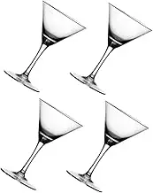 4pcs Elegant Tall Cocktail Glasses Crystal Glassware for Wine Whiskey and Martinis Unique Design for Parties Bars Weddings and Banquets Capacity