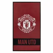 Manchester United FC Identity Towel, Birthday, Father's Day Official Merchandise