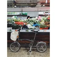 在飛比找蝦皮購物優惠-Brompton 小布 帆布車前袋 車籃 復古 自行車用袋