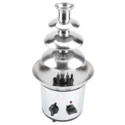 4 Tier Electric Chocolate Melting Fountain Fondue Maker for Parties and Events