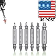 Damaged Screw Extractor Speed Out Drill Bits 6 PCS Tool Set Broken Bolt Remover