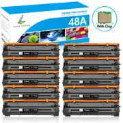 10PK Black CF248A 48A Toner Cartridge fit for HP LaserJet Pro M15a M16w MFP M28a