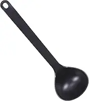 NAMOARLY Non Stick Rice Spoon Deep Head Heat Resistant Serving Utensil Multi Cereal Paddle for Kitchen Unbreakable Black Design