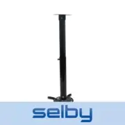 Black Projector Mount Bracket Extendable 50-77cm suits Flat or Angled Ceiling