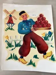 Vintage DUTCH Decal Kitchen Cottage Water Slides #16