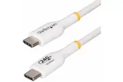 StarTech.com 1m White USB-C Charging Cable, USB-IF Certified USB C Cable, 240W PD EPR, USB 2.0 Type-C Laptop Charger Cord, TPE J