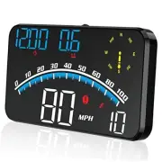 Digital GPS Speedometer, Universal Car HUD Head Up Display with Speed G10-Blue