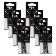24pc Formula Sports Tex Grip 35mm Nylon Shafts Dart Accessory Intermediate BLK