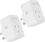 Smart Plug 10A FreshLink Smart Indoor Socket Wi-Fi Bluetooth Outlet with Remote Control,Timer, Energy Saving, Work with Alexa/Google Home, SAA Certified, 2.4GHz WiFi Only (2 Pack)
