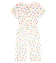[Bobo Choses] Bobo Choses Star-print cotton jumpsuit Y 8 white